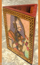 Gemstone Painting Designer Wooden pen pencil holder from Craft Options India 