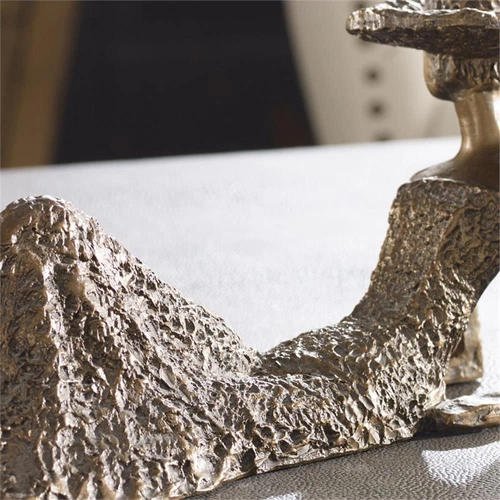 Uttermost Summer Days Resin Heavily Textured Sculpture in Antique Bronze - Picture 3 of 5