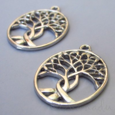 Tree Of Life Charms 31mm Antiqued Copper Tree Pendants C7708 - 2, 5 Or 10PCs