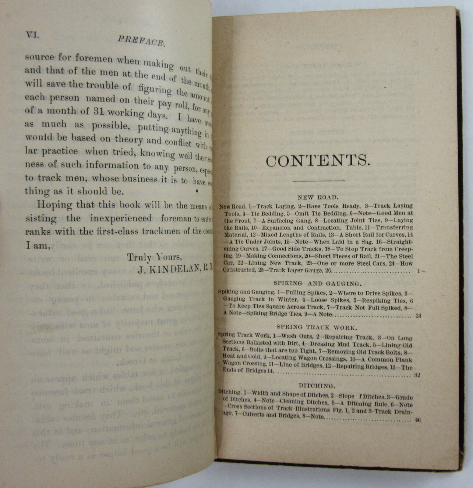 Antique Railroad Engineering Track Layout Trackman's Helper Kindelan 1st Ed 1888