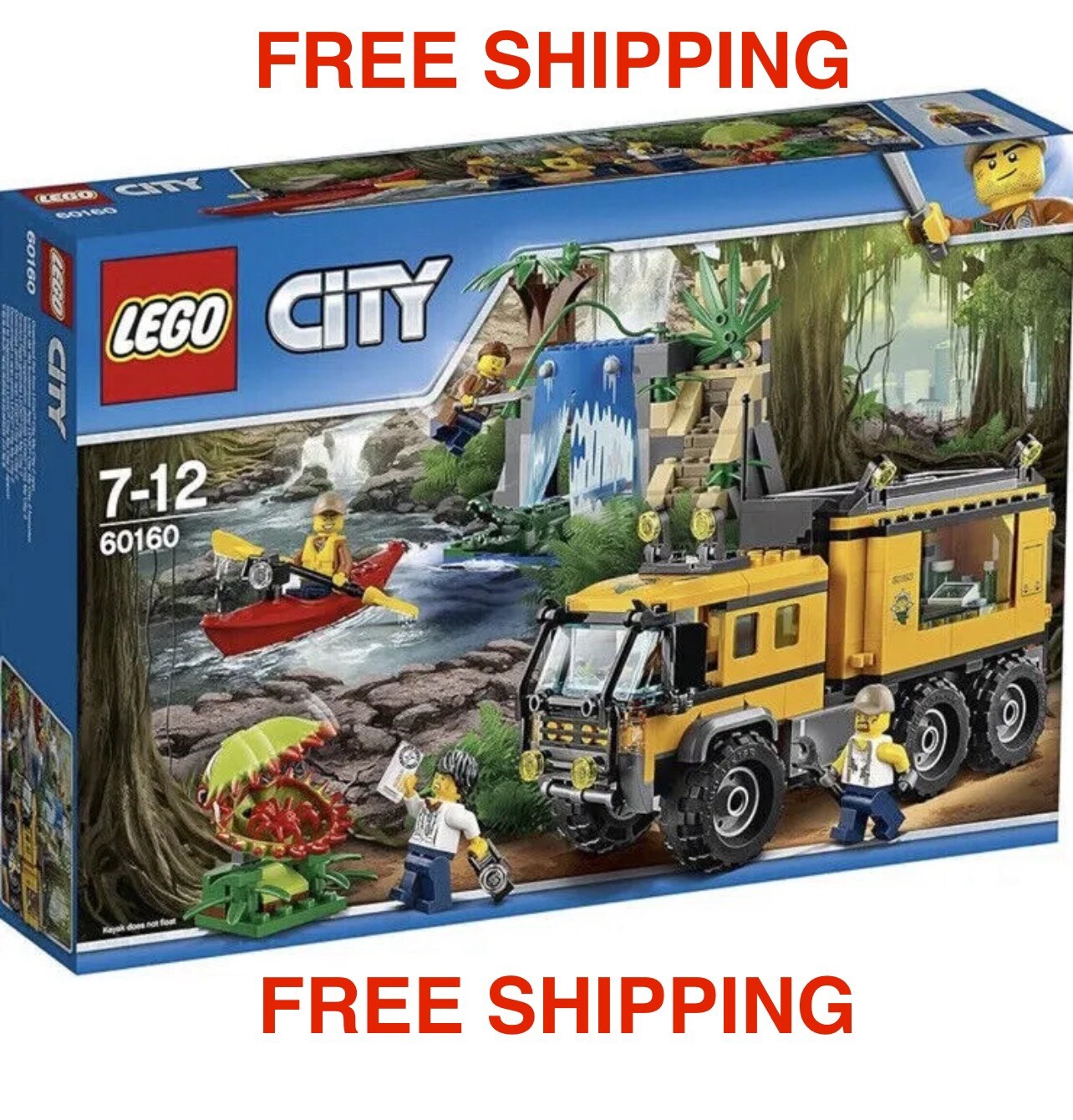 LEGO NEW City Jungle Mobile Lab 2017 60160 Building Kit 426 Pcs Playset Retired