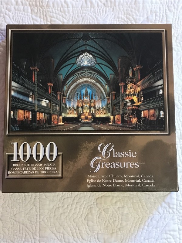 Classic Treasures Notre Dame Church, Montreal, Canada 1000 Piece Puzzle  Sealed