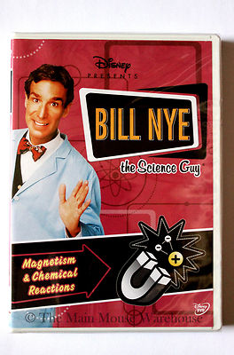 Disney Bill Nye The Science Guy Magnetism Chemical Reactions Educational Dvd Ebay