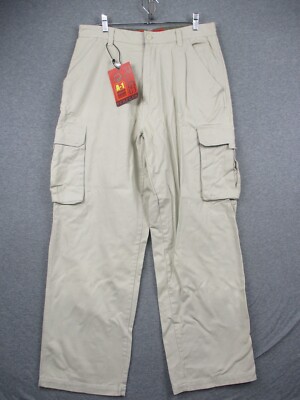 Plugg Jeans Cargo Pants Mens 34x32 Vintage Wash Stone Baggy NWT