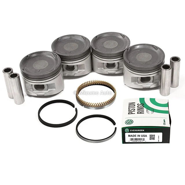 Pistons w/ Rings fit Eagle Mitsubishi Plymouth Turbo 2.0L - Image 2 of 4