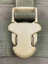 1" ITW Side Release Surface Mount Surmount Replacement Buckle TAN