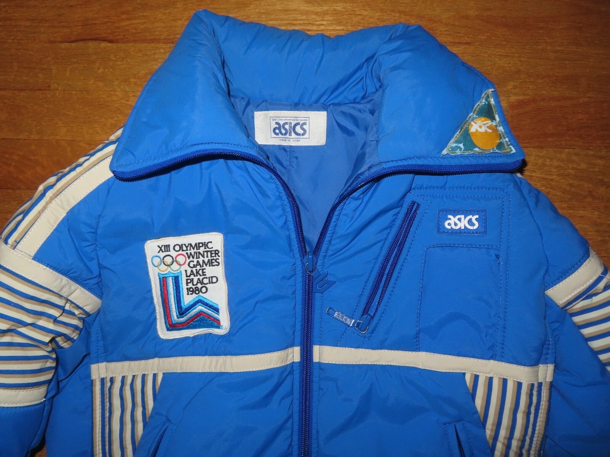 Rare Asics LAKE PLACID 1980 USA OLYMPIC XIII WINTER GAMES SM Ski