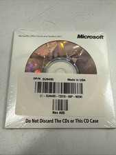 Microsoft Office Home and Student 2007 Windows CD With Product Key - NEW SEALED