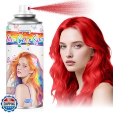 Red Temporary Hair Color Spray for Kids and Women- Washable Root Touch Up Hai