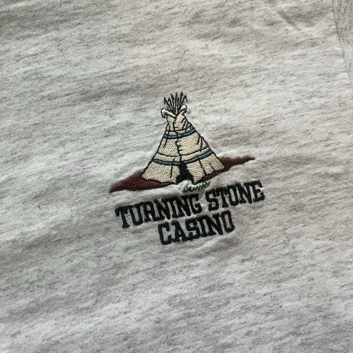 Vintage 90s Single Stitch Oneita Turning Stone Casino Single Stitch Tee Men’s M View 3