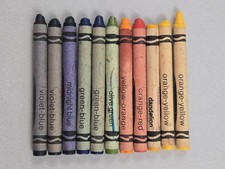 Vintage/Retired Crayola Crayons Dandelion, Midnight Blue, Olive Green  More