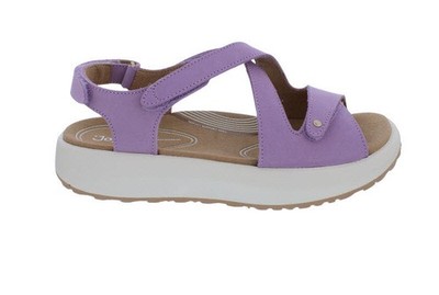 Joya Sandale Jenny Light purple JY109A, Nubukleder, Klettverschluss, Senso-Sohle