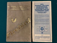 1979 Pontiac Owners Manual Firebird General Motors Maintenance Schedule
