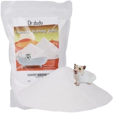 DR.DUDU Hamster Bath Sand 6.6lb Dust Free Desert Sand or Potty Litter Sand fo...