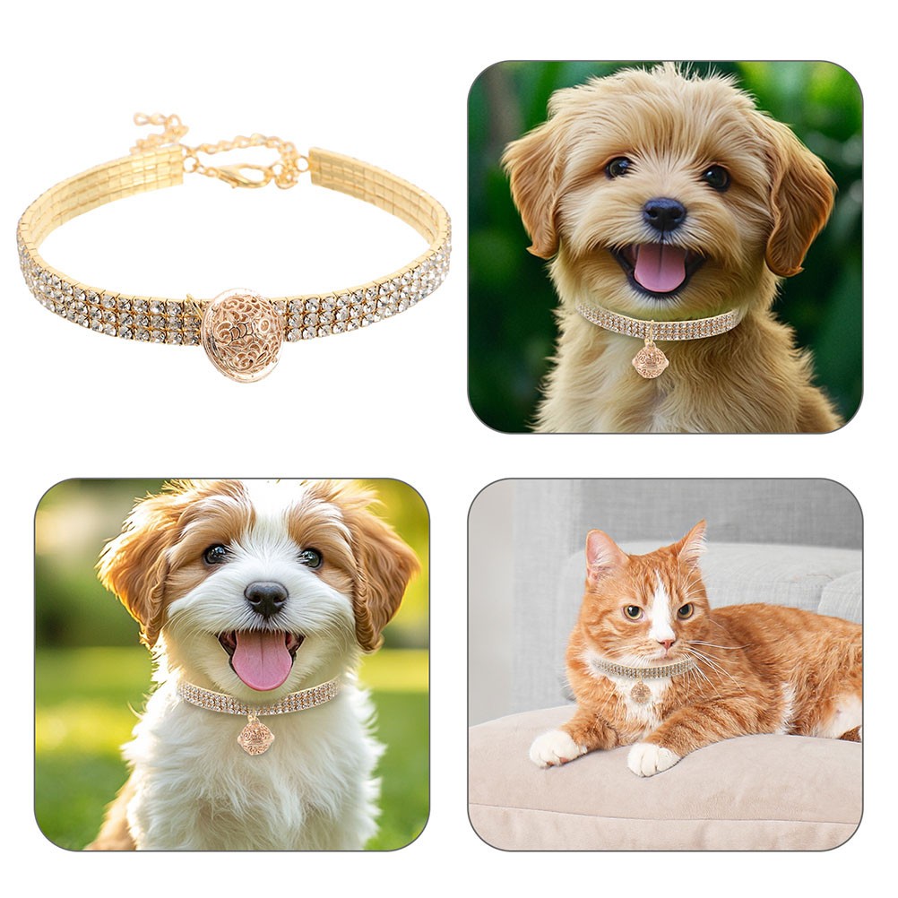 2 Pcs Collana Cane Accessori Per Collari Cani Collare Gatti Con Campanelli foto 2