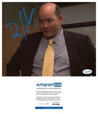 DAVID KOECHNER SIGNED TODD PACKER THE OFFICE 8x10 PHOTO - ACOA COA