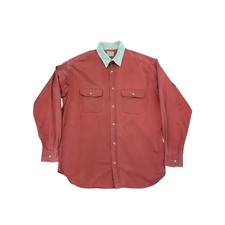 Pearl Diver Corduroy Collar Shirt - Vintage Orange