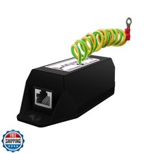 Gigabit PoE Ethernet Surge Protector 10KV Lightning Suppressor LAN Network C