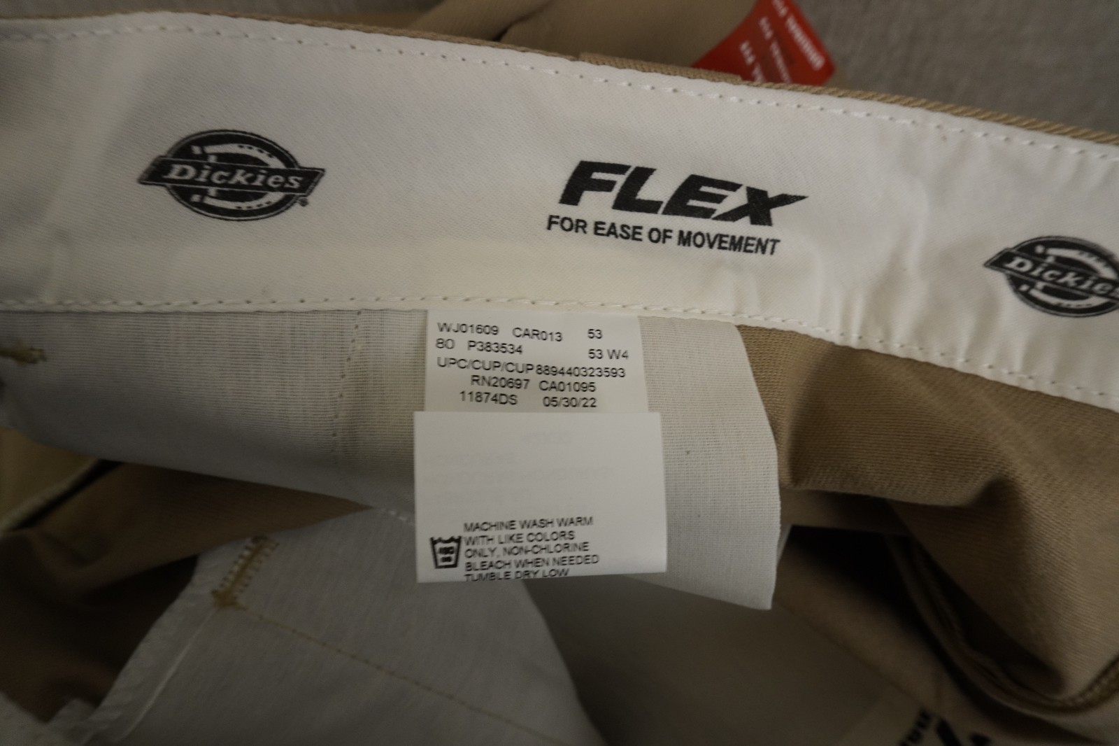 NWT Dickies 874 Flex Original Fit Tan Work Pants 42x32 for Men image 6