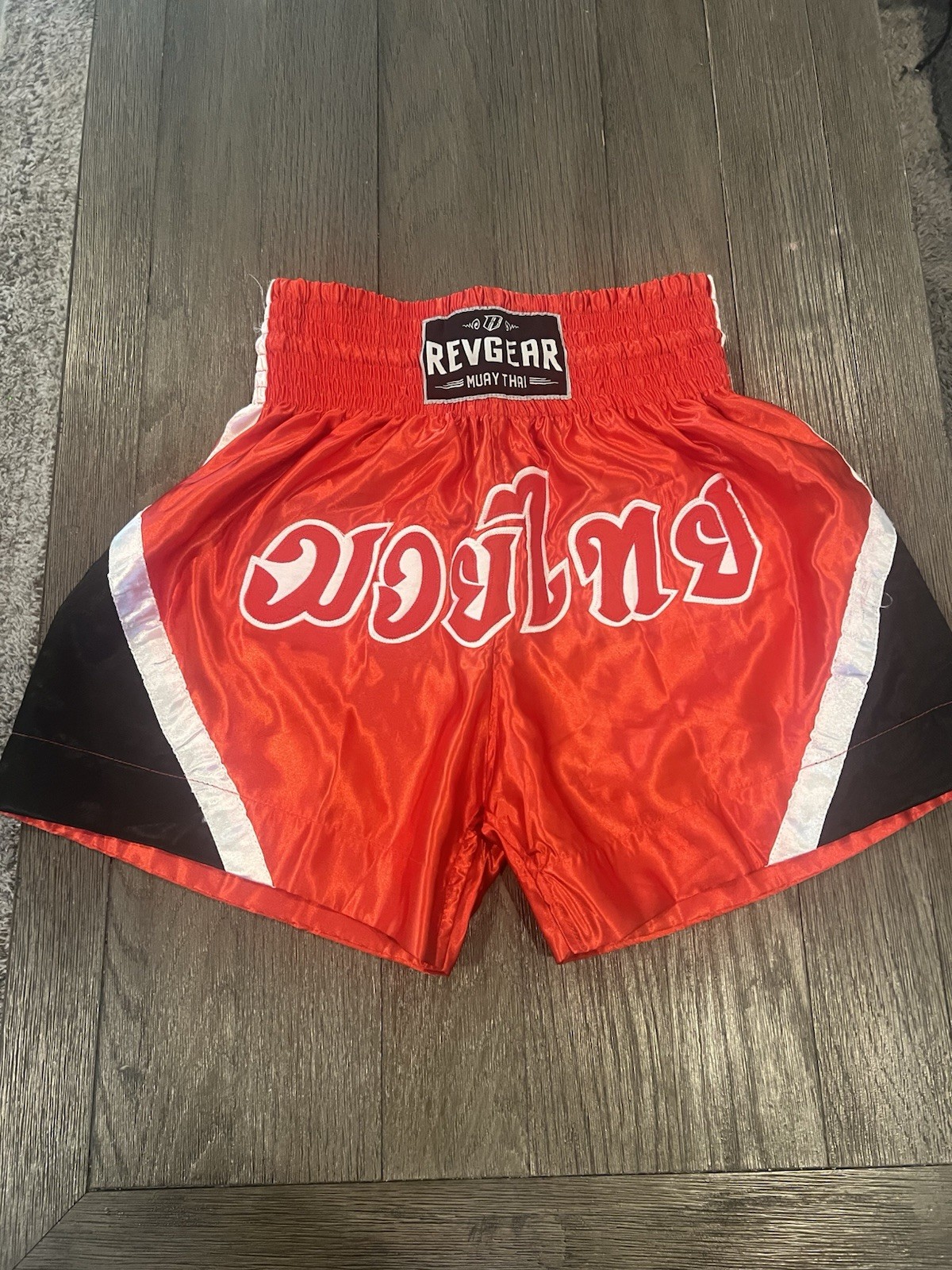MMA Fight Team Shorts Mens Medium Revgear Martial Arts Muay Thai Red