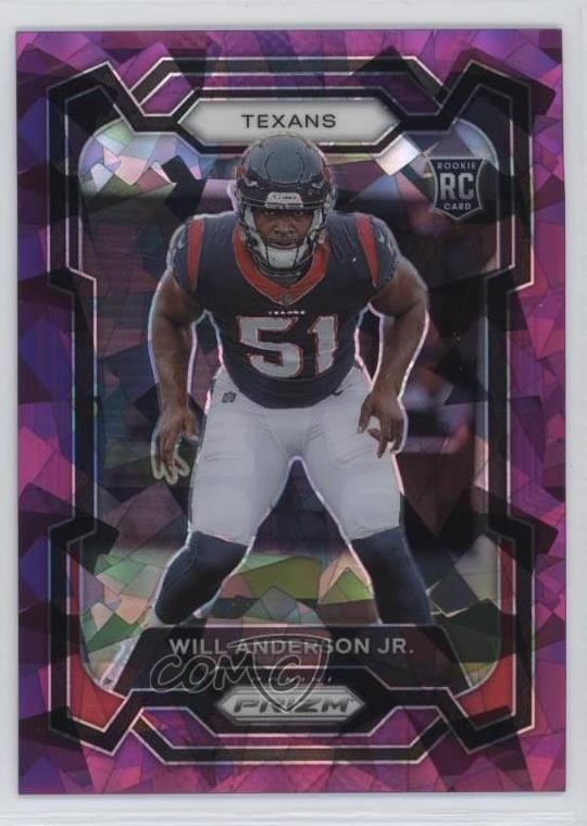 2023 Panini Prizm Rookies Purple Ice 152/225 Will Anderson Jr #342 Rookie RC kq9