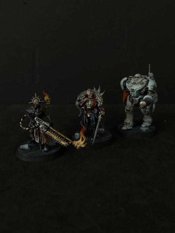 Warhammer 40k Imperium Agents Black Stone Character X3