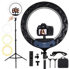 21 inch Ring Light with Tripod Stand 6000K Dimmable Makeup Selfie Light with ...