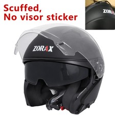 ZORAX Open Face Motorbike Helmets Motorcycle Moped Matt Black 371266-7 L 61-62cm
