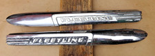 1947 1948 Chevy Fleetline Hood Side Name Plates Original Gm Pair Emblems Blc 1947 1948 Chevy Fleetline Hood Side Name Plates Original Gm Pair Emblems Blc