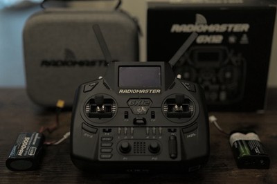 RadioMaster GX12 Dual-Band Gemini-X ExpressLRS Radio Controller M2 (Black)