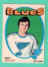 (1) BRIT SELBY 1971-72 O-PEE-CHEE  # 226  BLUES  VG  CARD (M0922)