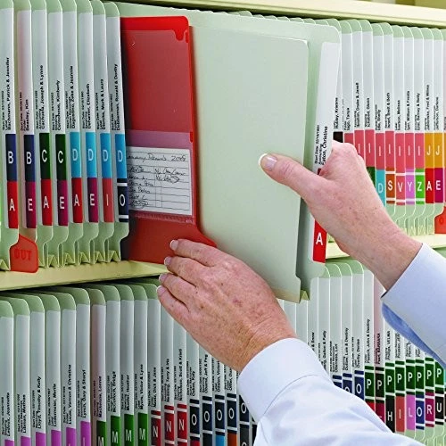 PESTAÑA DE PRENSADO CON LENGÜETA PYMEAD CARPETA DE ARCHIVOS EXPANSIÓN ESCUDO SEGURO - GRIS/VERDE Foto 4 de 4