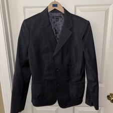 Brooks Brothers Milano Fit Wool Blazer Womens 14 Navy Blue Jacket Quiet Luxury