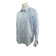 Arrow Bradstreet Dress Shirt Men 18.5 36/37 Light Blue Long Sleeve Made in USA