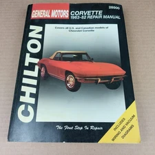 Chilton General Motors 1963-1982 Corvette Repair Manual Book #28500