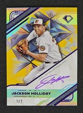 2025 Diamond Icons Jackson Holliday White PolychromatINK Auto 1/1