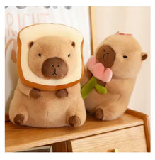 23cm Capybara Bread Plush Toy Cute Stuffed Doll Gift