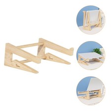 1Pc Wooden Laptop Holder Stand for Desk Ergonomic Design Compatible