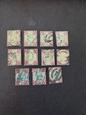 Great Britain - Eleven Edward VII, 4p stamps, used. Scott#133