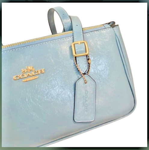 Coach CBJ05 Usher Umhängetasche Powder Blue SVMPL Outlet NEU - Bild 9 von 13