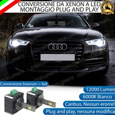COPPIA LAMPADE D3S LED DA XENON A LED 6000K PER AUDI A6 C7 DAL 2011 AL 2014