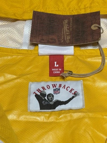 NWT Mitchell & Ness NFL Pittsburgh Steelers Lightweight Windbreaker Jacket L image 7