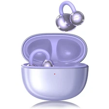 Clip-On Earbuds, Lightweight Comfort with Anti-Drop Design Open Ear Earbuds B...