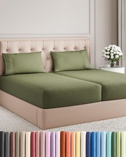 Split King Size 5 Piece Sheet Set - Comfy Breathable  Cooling Sheets - Hotel
