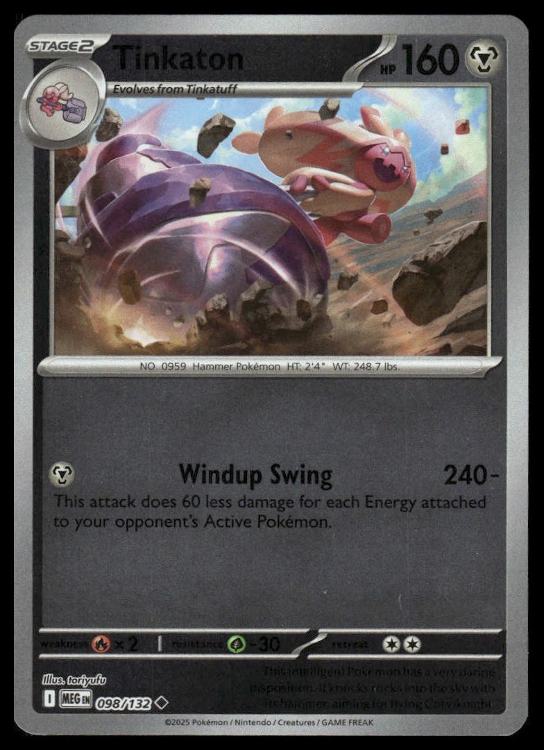 Tinkaton ME01: Mega Evolution #098/132 Reverse Holo NM