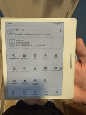BOOX Go Color 7 E-Reader 64GB Cracked Screen Free Shipping