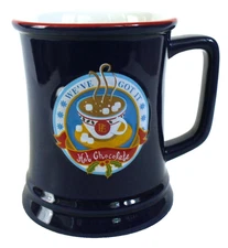 Warner Bros~THE POLAR EXPRESS TOUR~I Believe~HOT CHOCOLATE~Blue~STONEWARE~Mug~EC