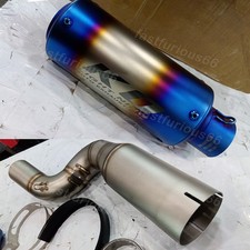 Puntas de silenciador modificadas de tubo medio de escape azul para Duke 390 250 125 SMC R 2025 2026