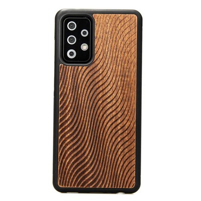 Handyhülle für Galaxy A52/5G A52s 5G Bewood Merbauwellen Holzhülle Case Tasche