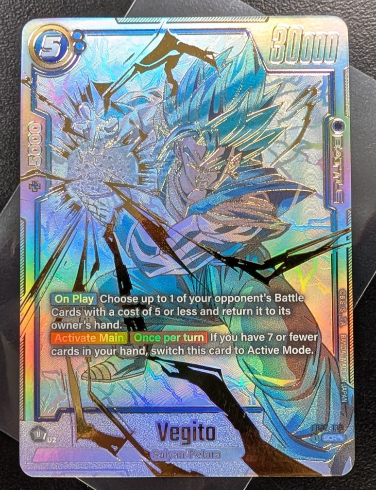 ✨Vegito SCR SSP Alt Art Secret Rare FB02-139 Dragon Ball Fusion